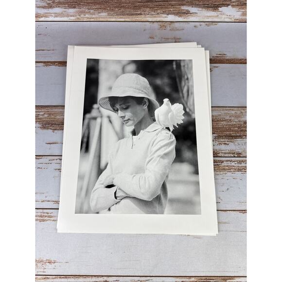 Audrey Hepburn Portraits of A Style Icon 8 Varnished Art Prints & Folio 12"x16" - Picture 10 of 10